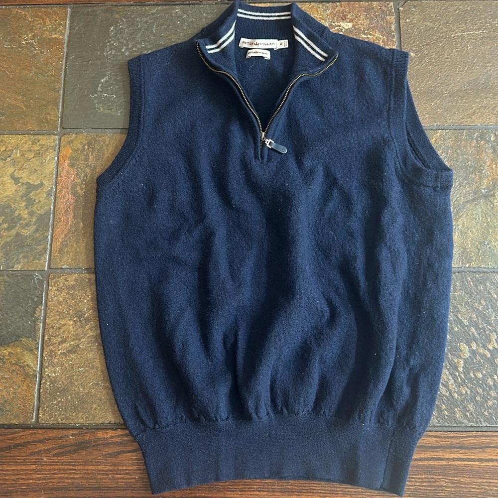 Peter Millar, 100% Merino wool Navy vest